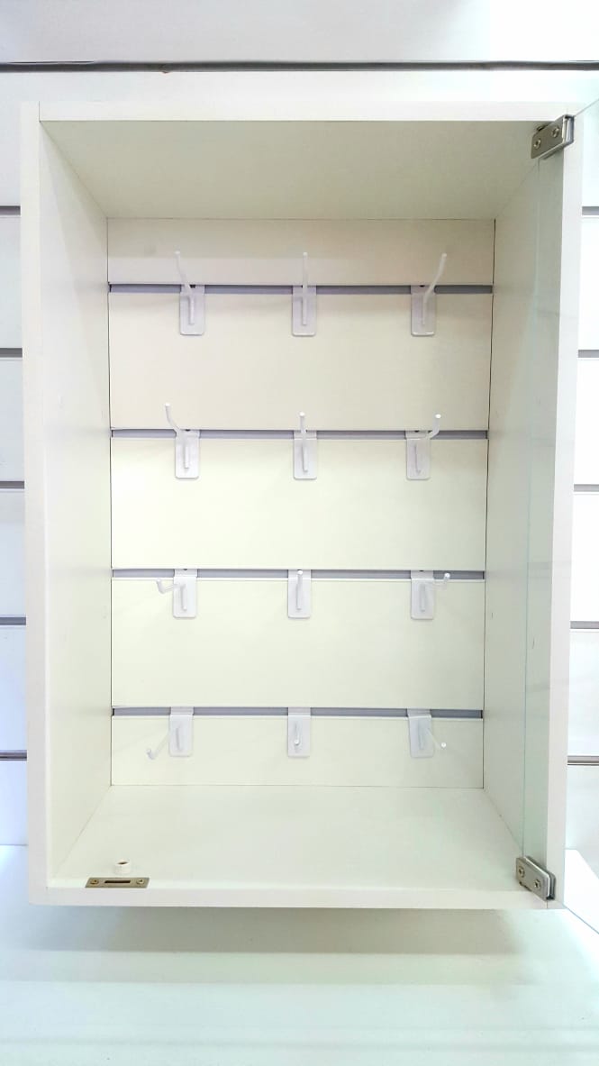 Miniatura Painel Canaletado Vitrine Expositora Para Lojas Porta Vidro