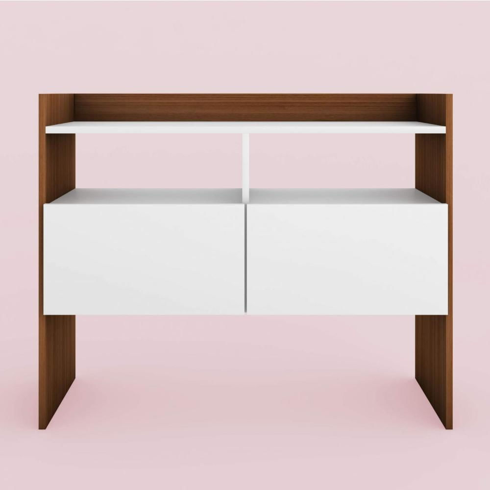 Miniatura Gabinete para Banheiro 2 Portas sem Cuba Alegria Estilare Branco