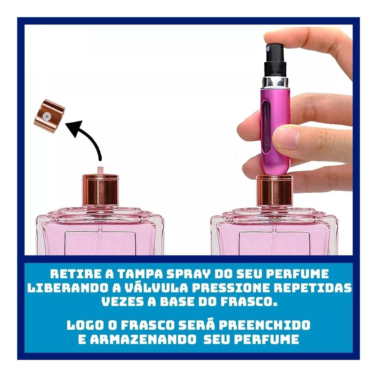 Miniatura Porta Perfume Borrifador Decant Recarregável - 5Ml