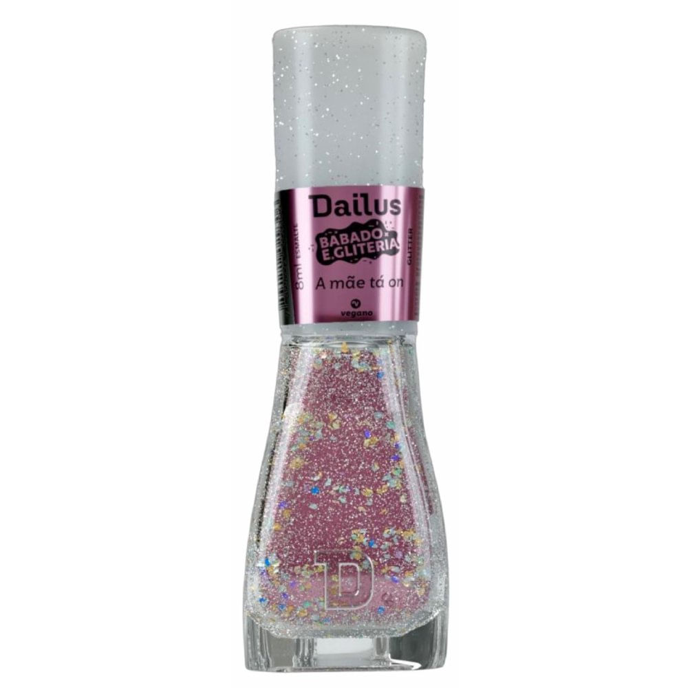 Miniatura Esmalte Dailus Glitter A Mãe Ta On 8ml