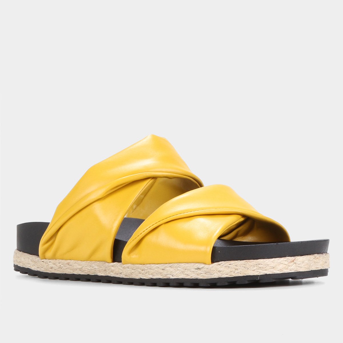 Miniatura Rasteira Loucos e Santos Tira Dupla Amarelo - 34