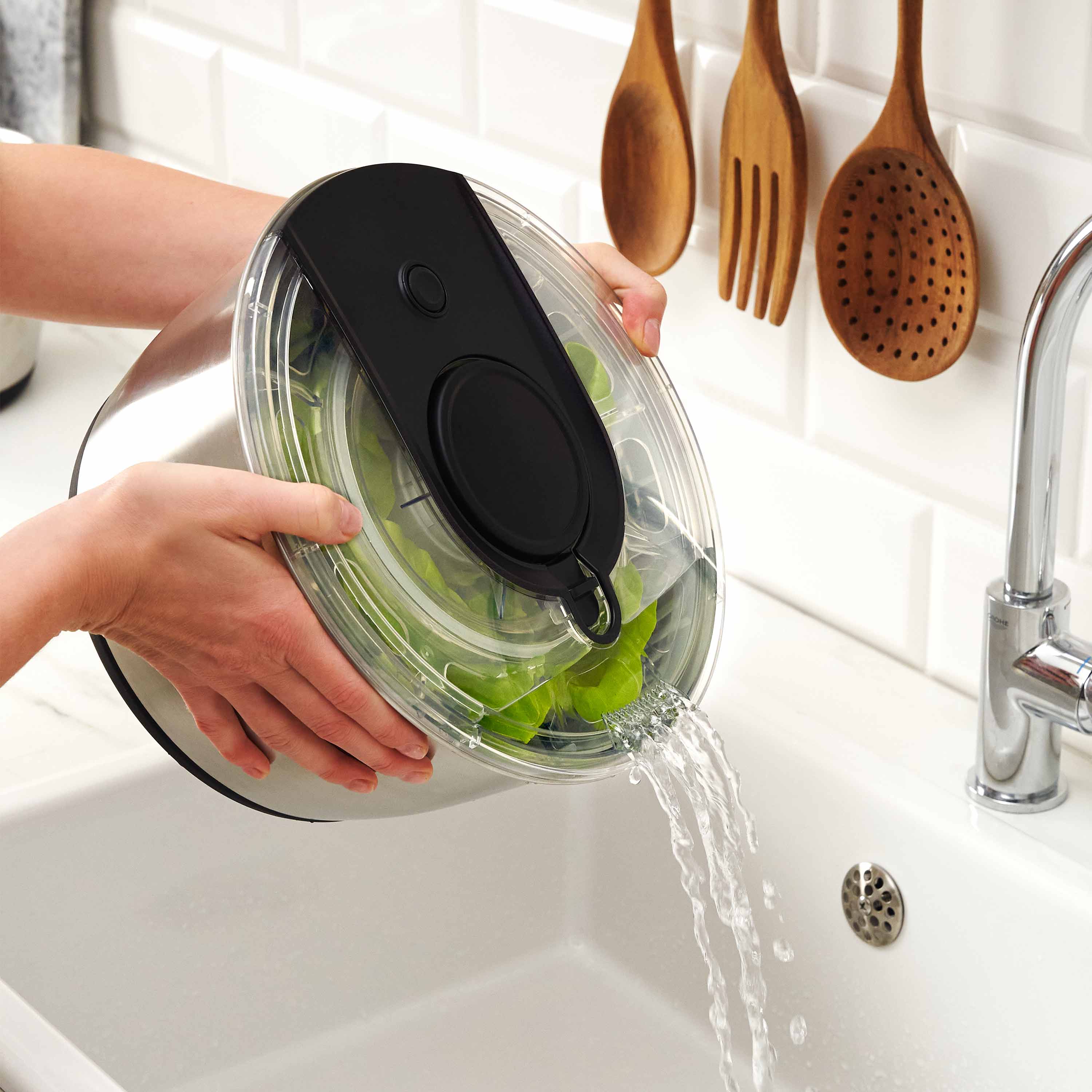 Miniatura Centrífuga de Salada 6L - ichef Salad Spinner | Centrifuga