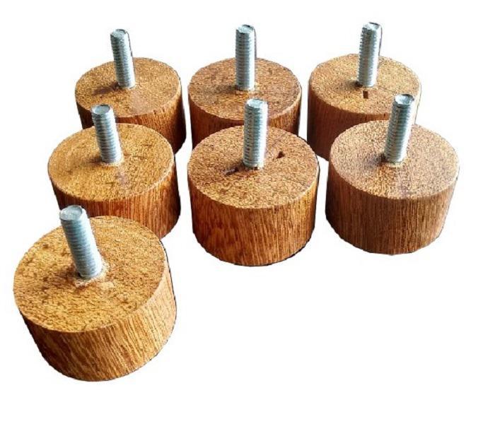 Miniatura Pé Cama Box / Móveis Madeira De Lei 3Cm 7 Peças Pequeno/Mini