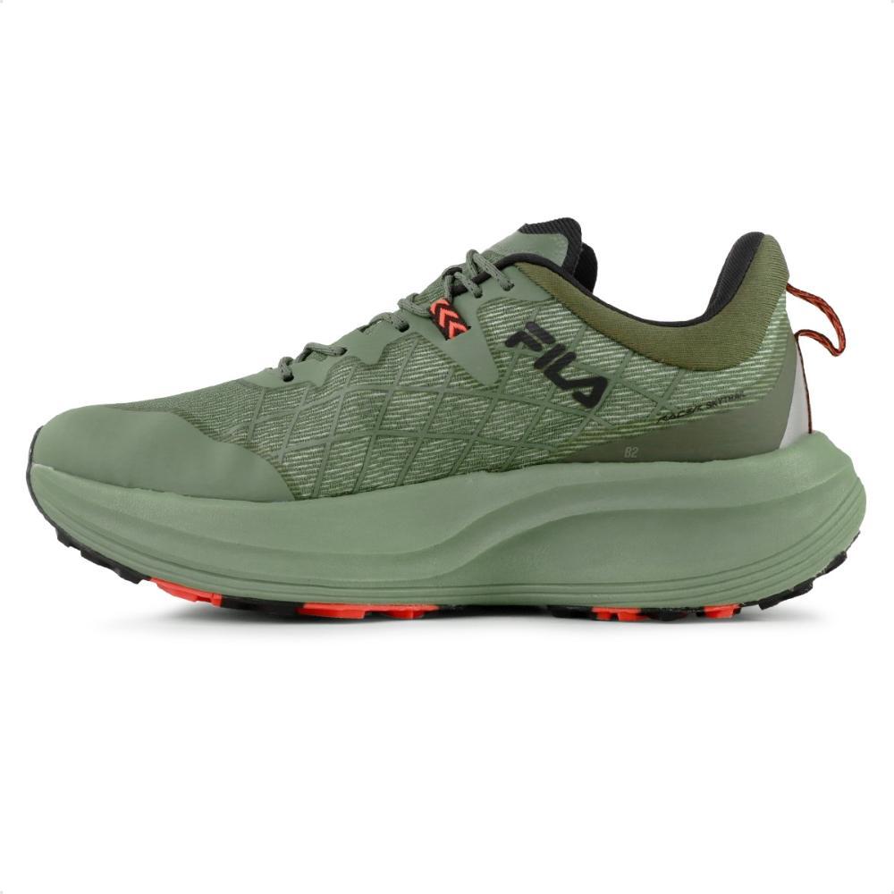 Miniatura Tênis Fila Racer Skytrail Masculino Verde / Coral - 38