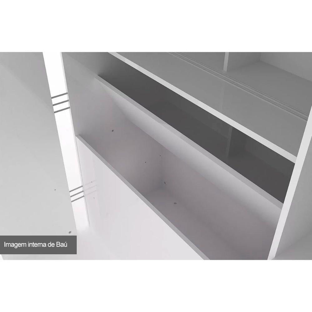 Miniatura Beliche Multifuncional Office New (cama+bancada+baú+nicho+prateleiras) Grafite-jatobá - Santos Andirá