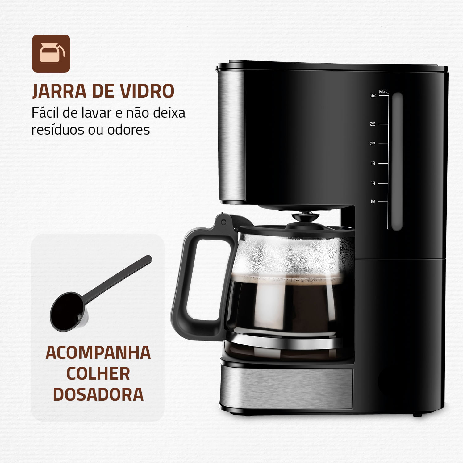 Cafeteira Elétrica Mondial C-44-32X-SDI CAFETEIRA C-44-32X-SDI 127V/60HZ .