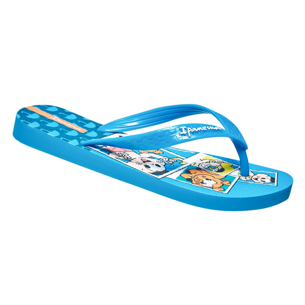 Miniatura Chinelo Infantil Ipanema Turma da Mônica Menino Azul+Verde - 27/28