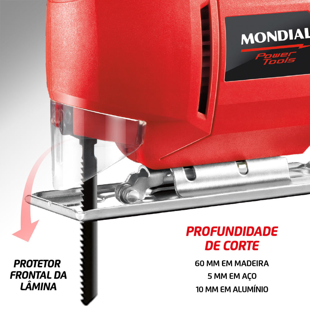 Miniatura Serra Tico-Tico Mondial Power Tools FST-03 SERRA TICO-TICO-127V-VERMELHO