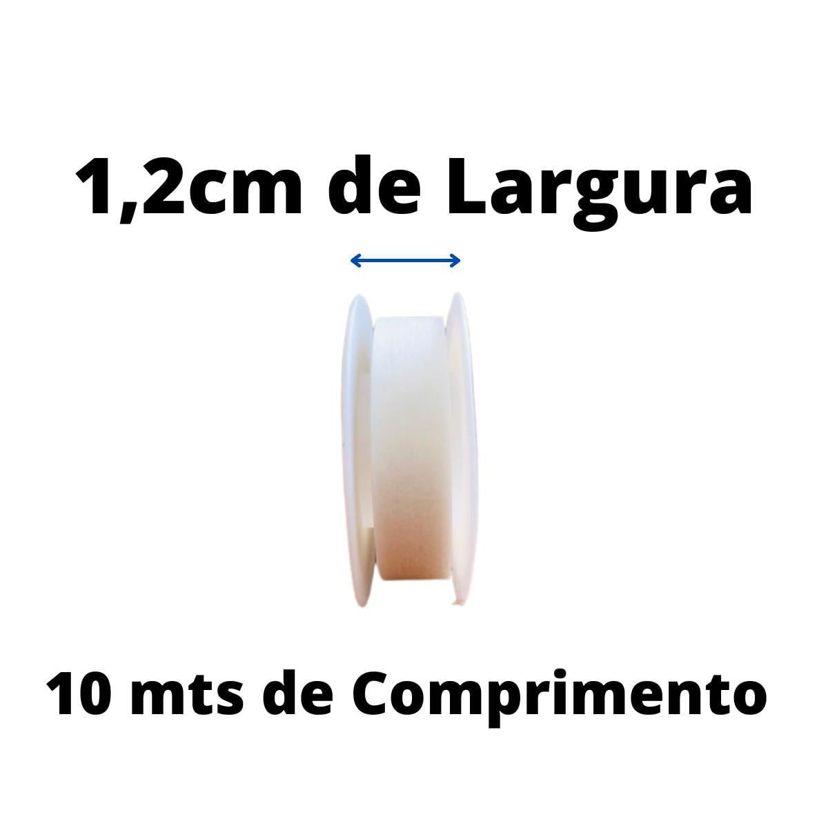 Kit 09 Rolos Fita Micropore Alongamento Cílios 12Mm X 10Mts