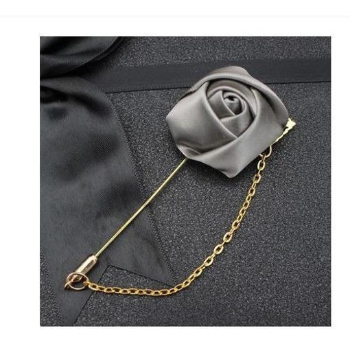 Lapela Broche De Tecido Terno Casamento Noivo Padrinho Flor
