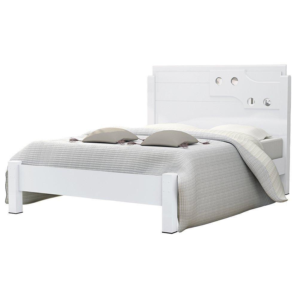 Miniatura Cama De Casal Luiza 1,40 Branco - Vitamov