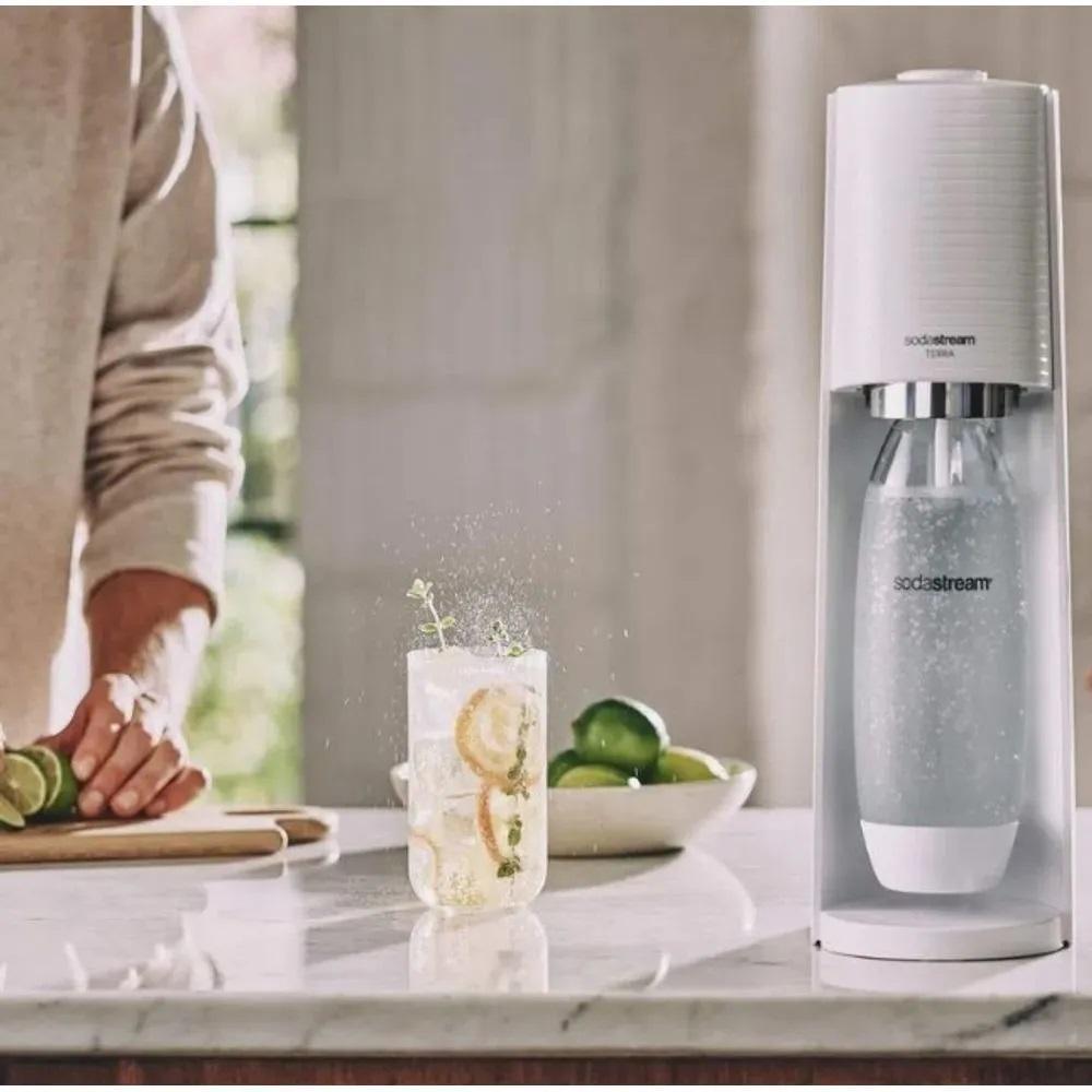 Miniatura Máquina Para Gaseificar Água Terra Sodastream Branco
