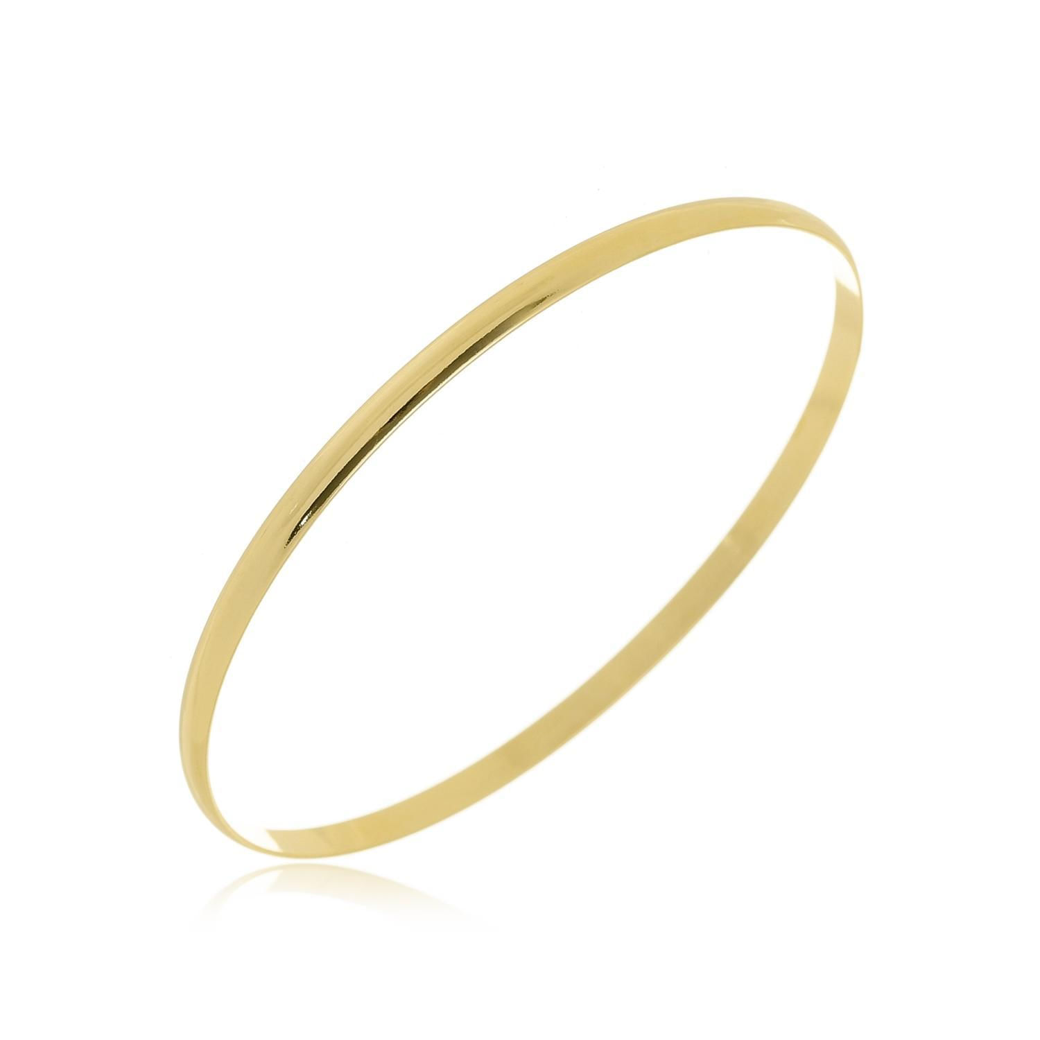 Miniatura Pulseira Argola Banhada A Ouro 18K