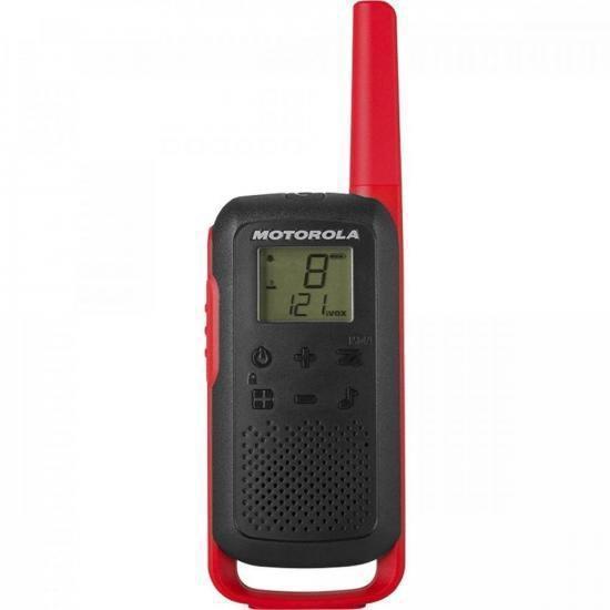 Miniatura Rádio Comunicador Talkabout 32Km T210 (Par) Vermelho/Preto
