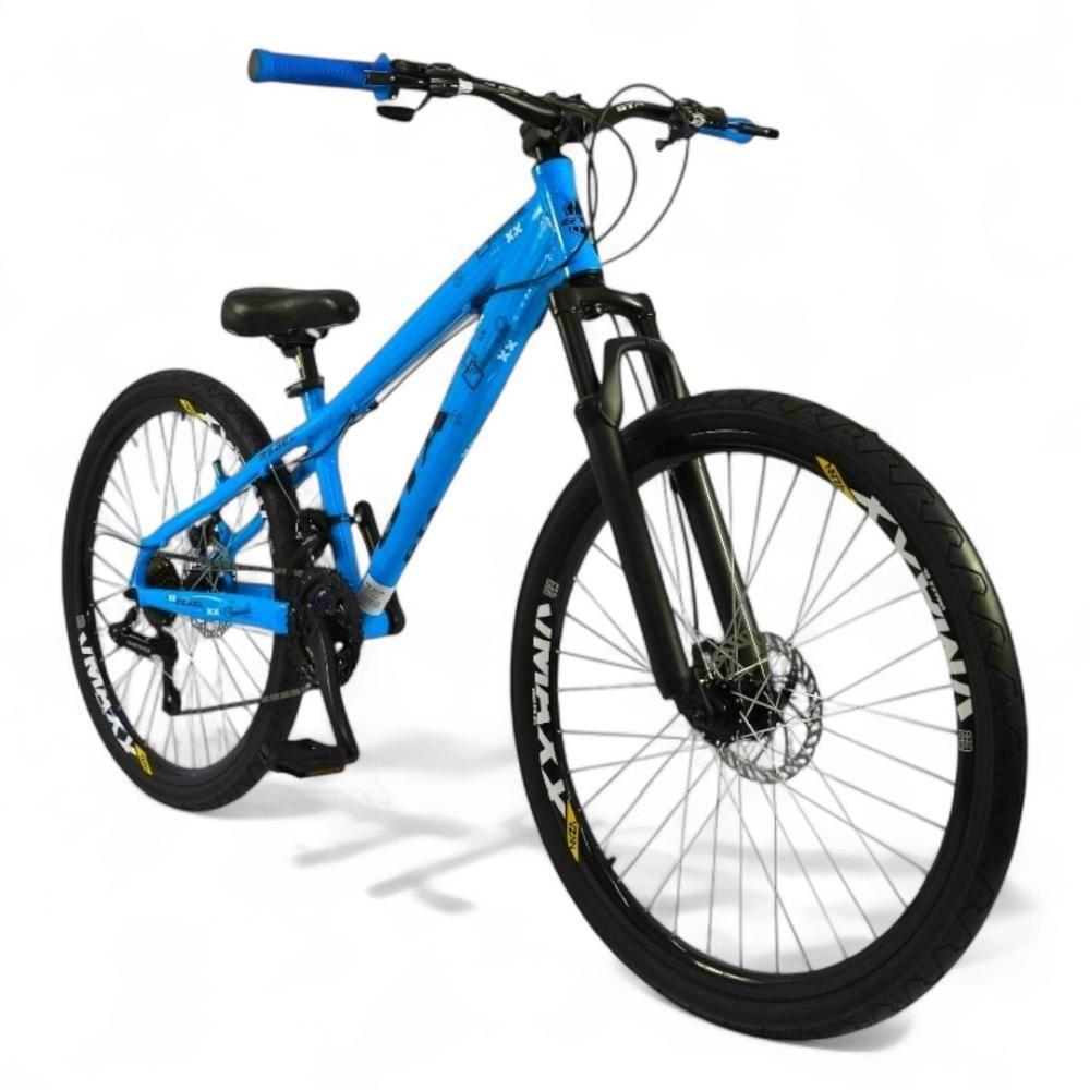 Bicicleta Aro 26 Gta Rebel Freeride 21v Shimano Freio A Disco Do Grau - Azul Azul/preto