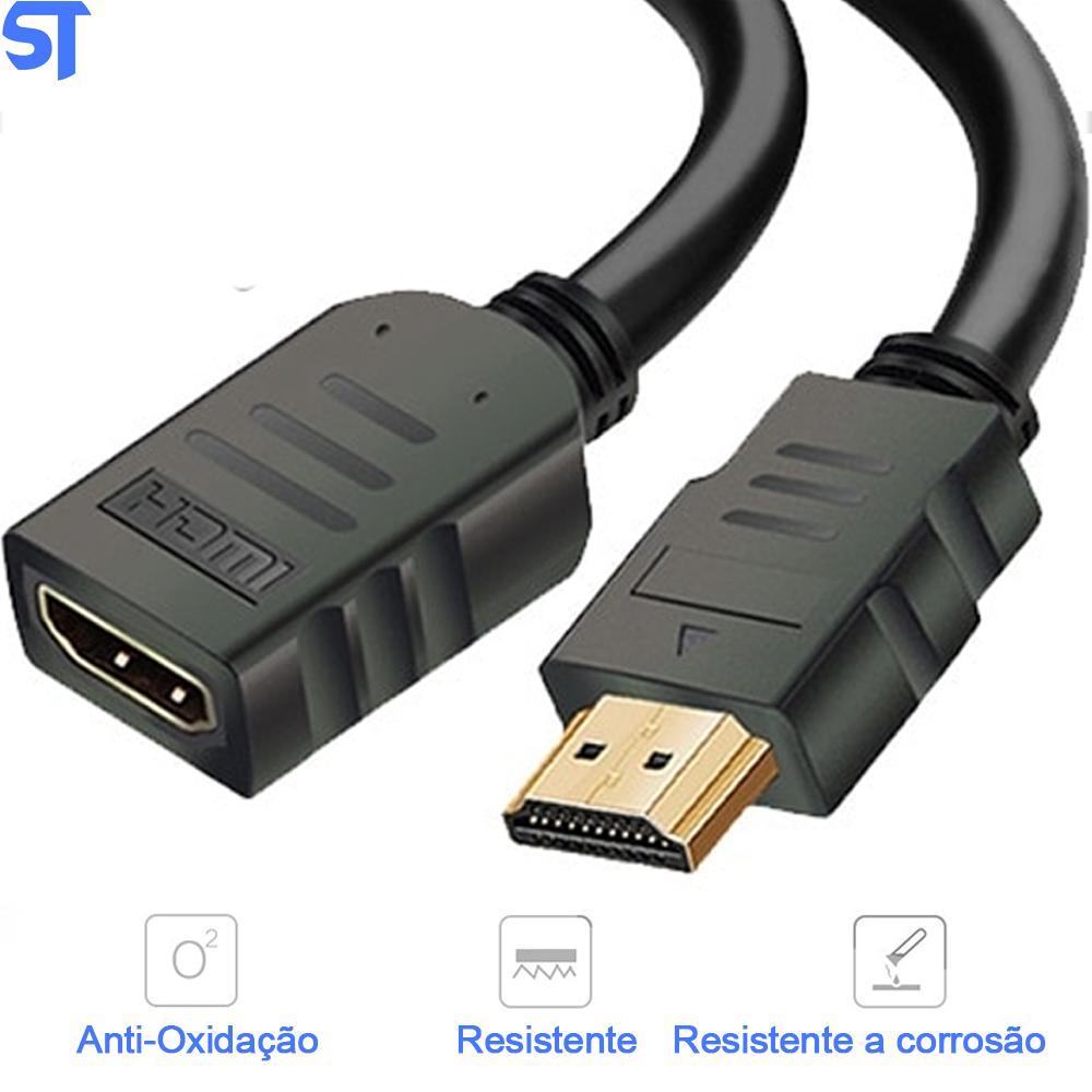 Miniatura Cabo Extensor Hdmi Macho X Hdmi Fêmea 30Cm