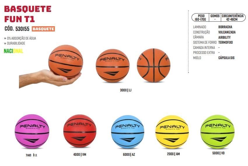 Miniatura Bola Basquete Infantil Penalty Fun T1 - Vermelho
