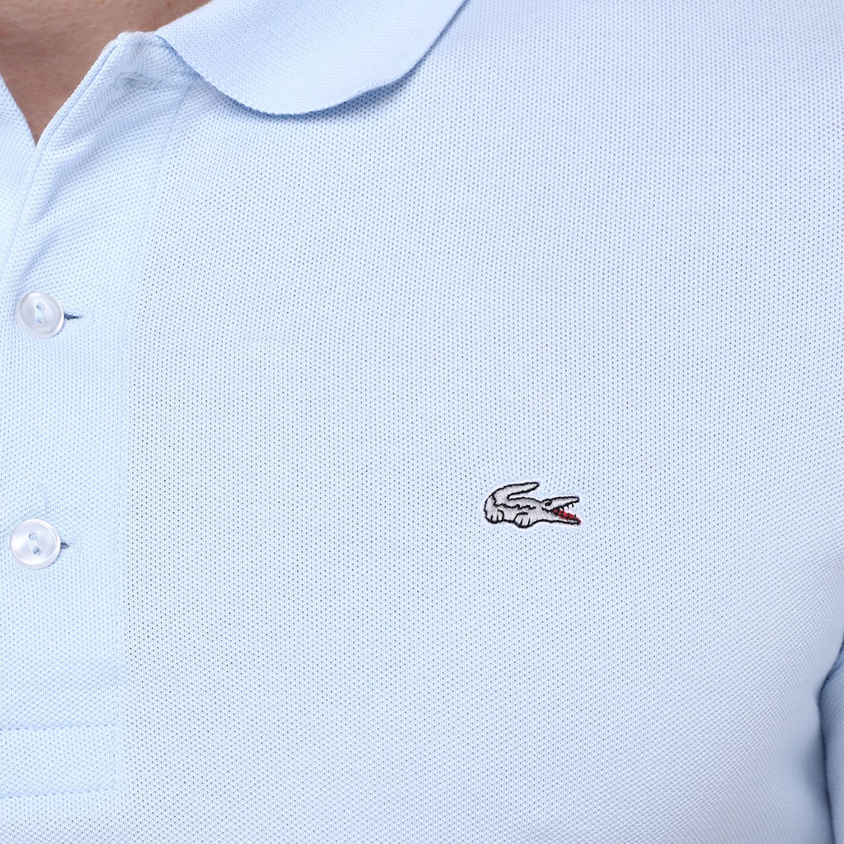 Miniatura Camisa Polo Lacoste Slim Fit Masculina Azul - G
