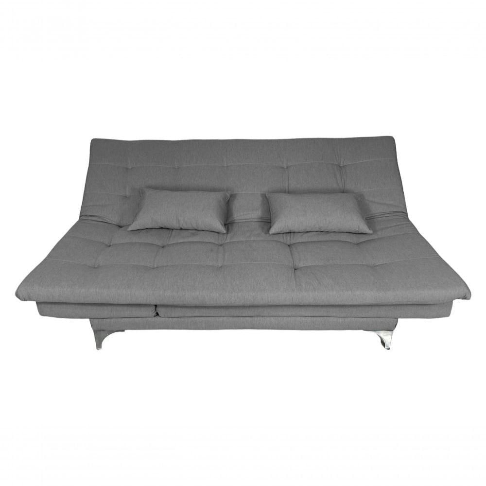 Miniatura Sofá Cama Versátil Alumínio Linho Espuma D33 Império Grafite 199