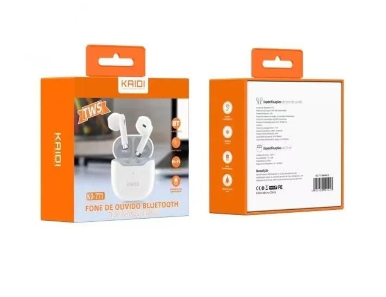 Miniatura Fone De Ouvido Sem Fio Com Bluetooth Kd771 Alta Potência