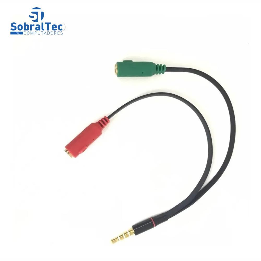 Miniatura Cabo Adaptador P3 P2 Combo Para Fone E Microfone