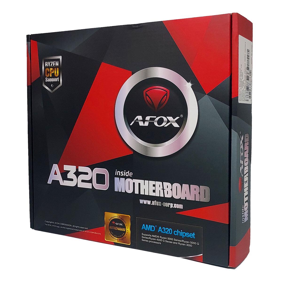 Miniatura Placa Mãe , Afox Amd A320D4 M.2, Ddr4, 10/100/1000-