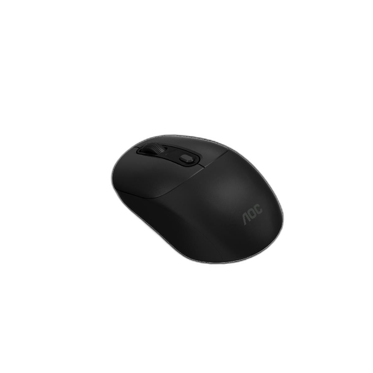 Mouse Optico Sem Fio Aoc 2,4Ghz Office Preto 1600Dpi Ms210B