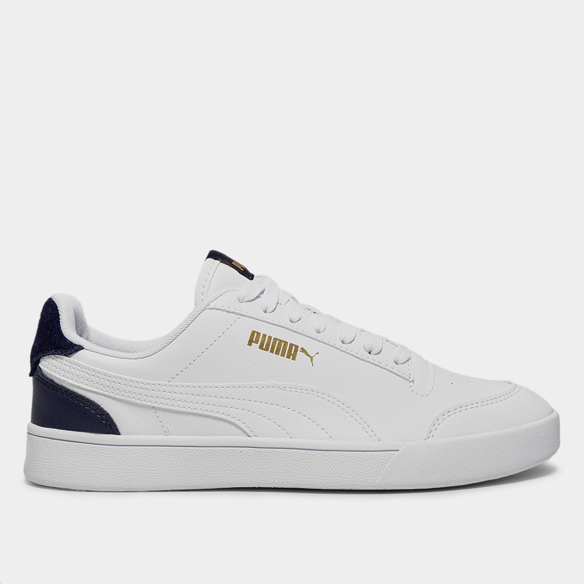 Miniatura Tênis Puma Shuffle Branco+Marinho - 35
