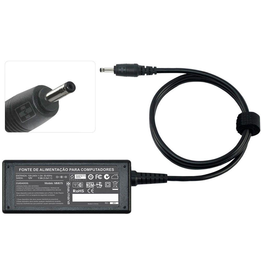 Miniatura Fonte Carregador Mais Mania Tablet Acer 12V 1.5A 18W