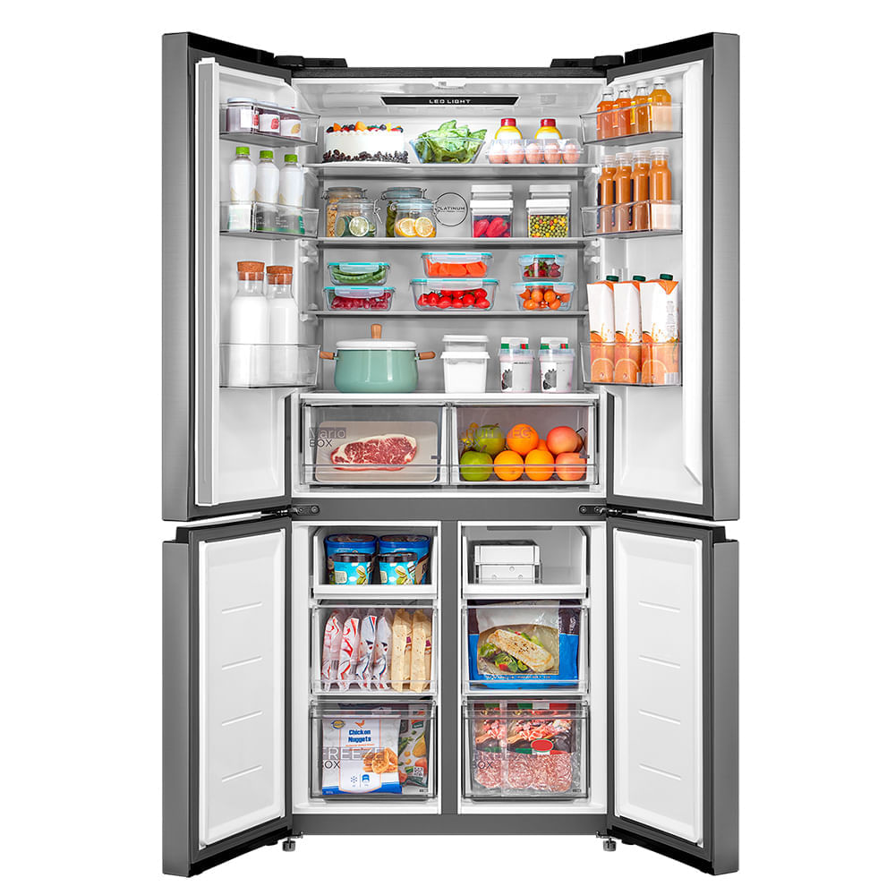 Miniatura Refrigerador Inverse Midea de 04 Portas Frost Free com 474 Litros Inox - MDRF691FGD463