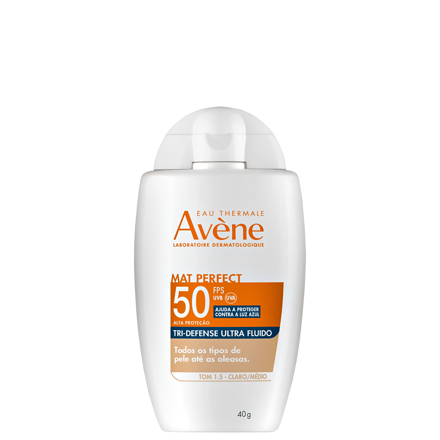 Miniatura Avène Mat Perfect Tri-Defense Ultra Fluido FPS 50 1.5 Claro/Médio - Protetor Solar Facial com Cor 40g