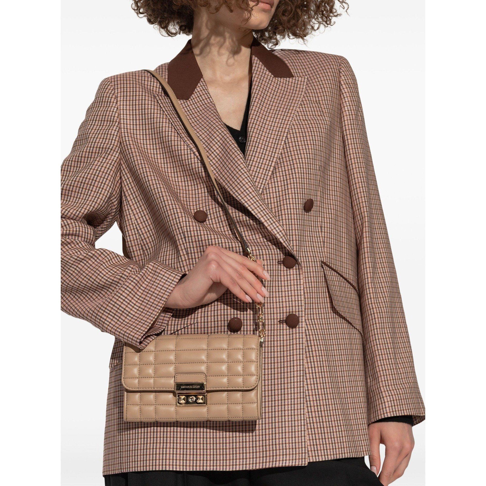 Bolsa Michael Kors Transversal Tribeca Pequena De Couro Cara