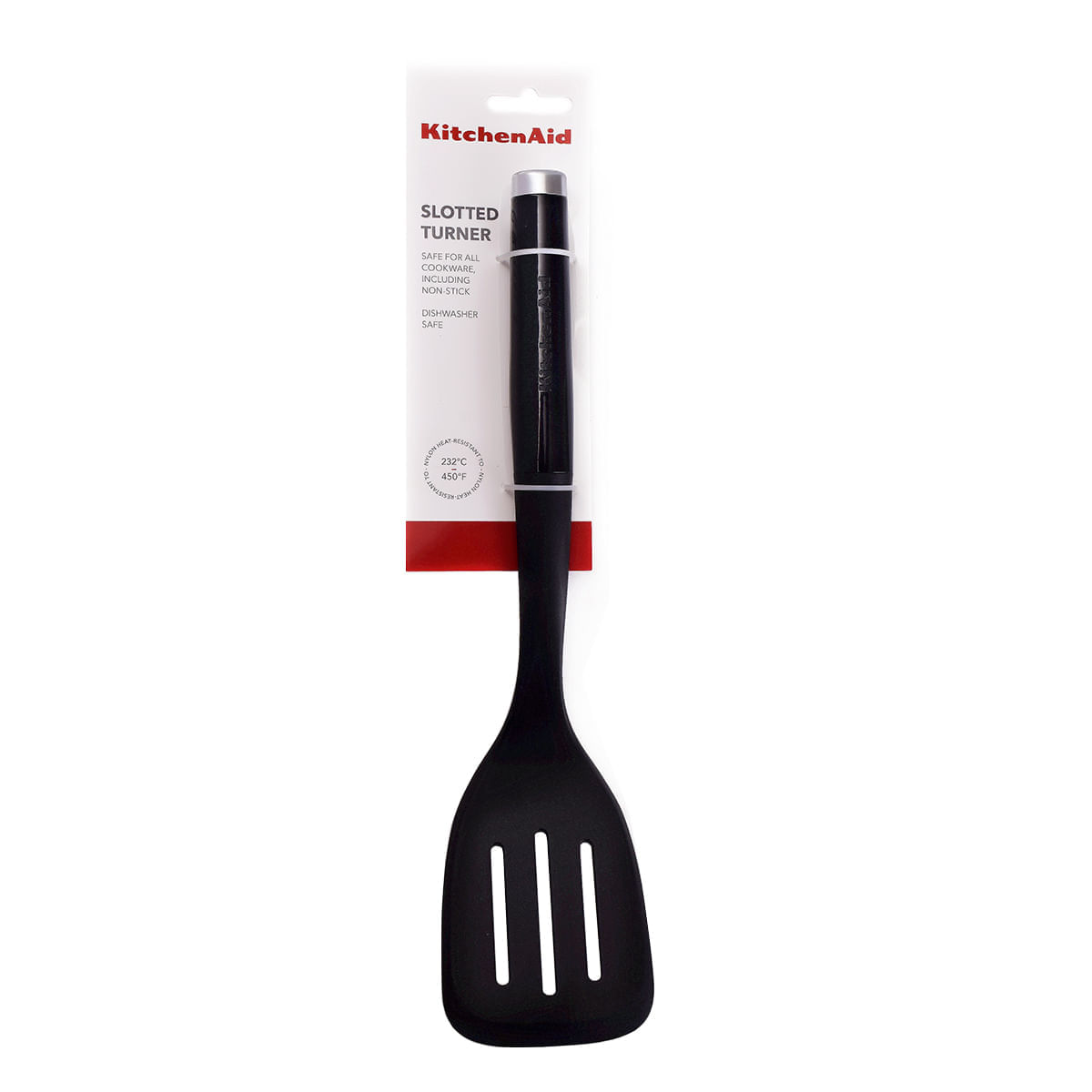Miniatura Espátula Perfurada de Nylon 35cm New Generation Preto - KitchenAid