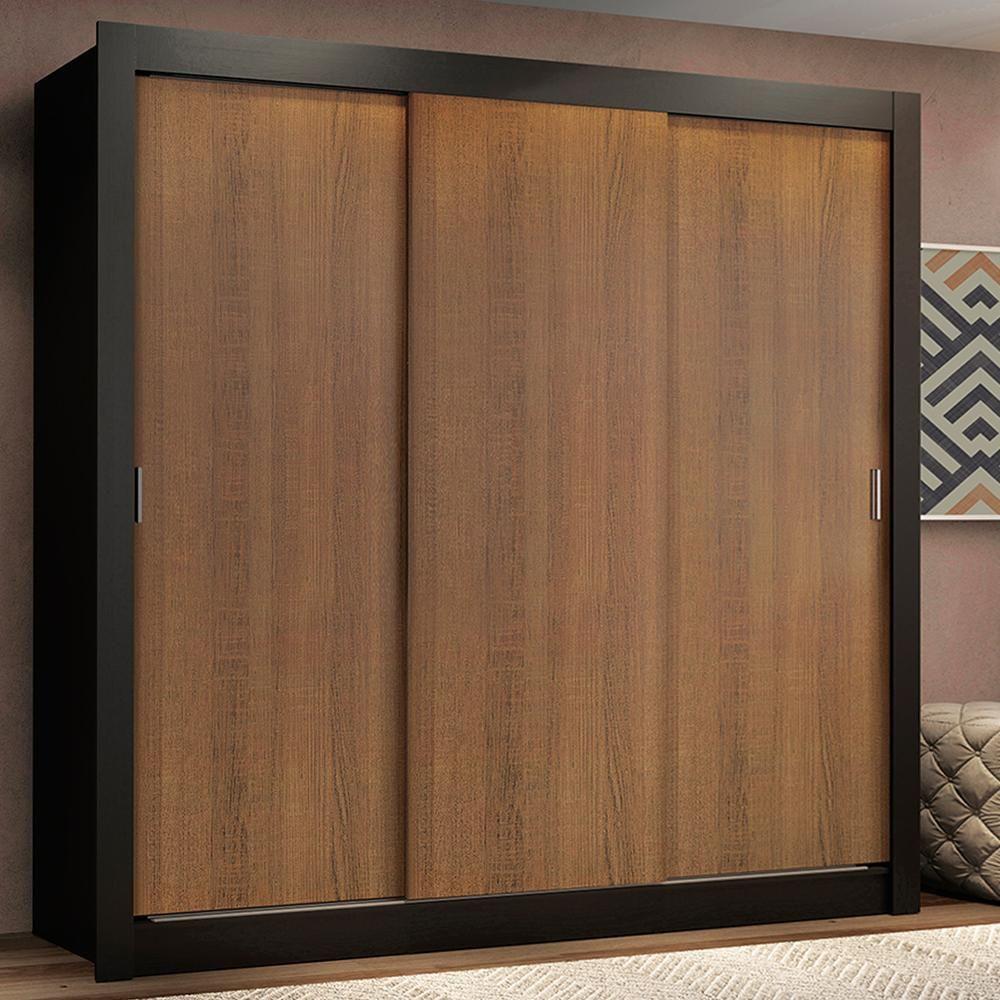 Miniatura Guarda Roupa Lyon Plus 3 Portas de Correr 4 Gavetas Madesa