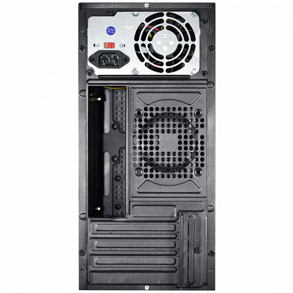 Miniatura Gabinete K-MEX Mid Tower GM-01NX Com Fonte PX300 Novo - Preto - 352x166x297mm - 12 meses - K-Mex - Micro ATX I ITX - GM-01NX - Gabinete K-MEX GM-01NX c/ Fon. - Garantia do Fabricante