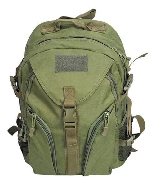 Miniatura Bolsa Mochila Resistente Trava No Peito Cor Verde 40L Viajem
