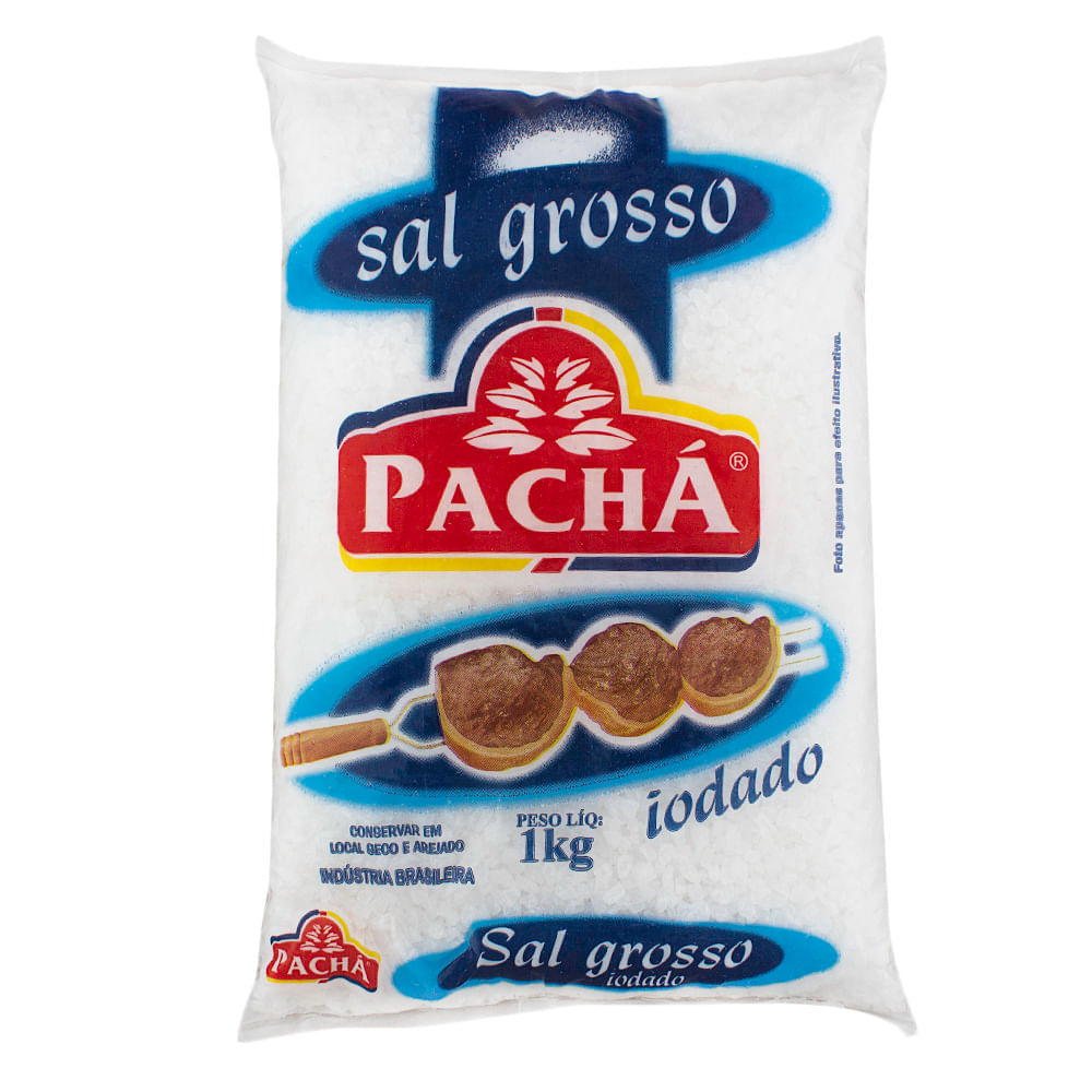 Miniatura Sal Grosso para Churrasco Pachá 1kg