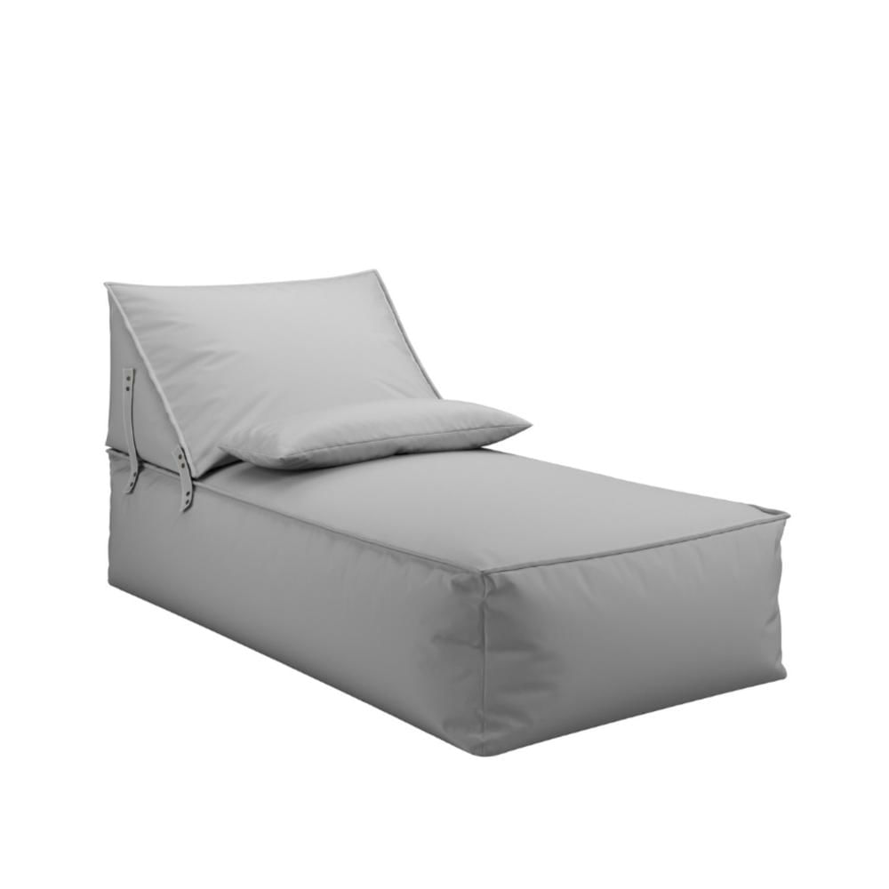Chaise em Outdoor com Encosto Móvel Taipe Cinza