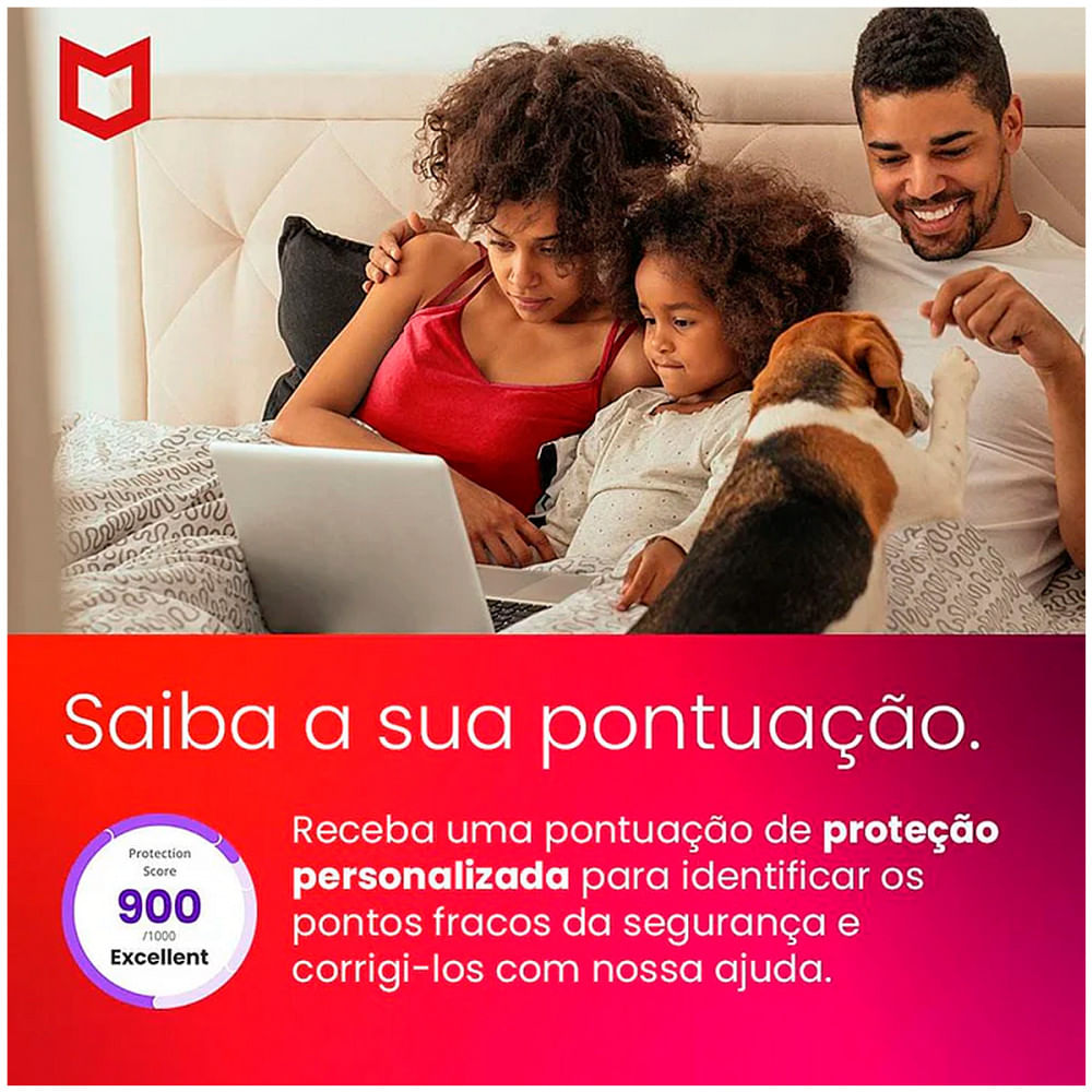 Miniatura Licença McAfee Antivirus - MACF0001-BOX Vermelho - 03 meses - Licença McAfee Antivirus - MA. - Garantia do Fabricante