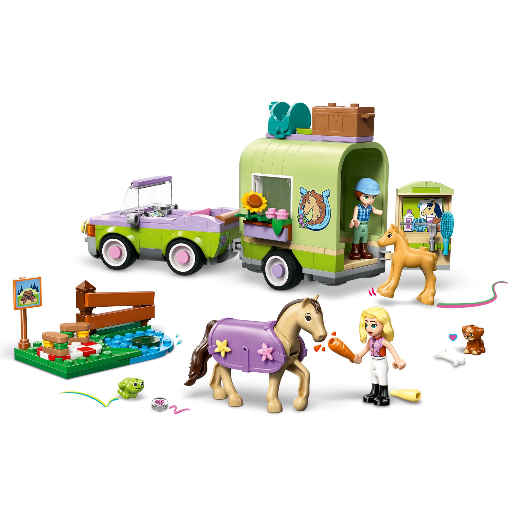 Miniatura LEGO® Friends - Reboque para Cavalo e Potro
