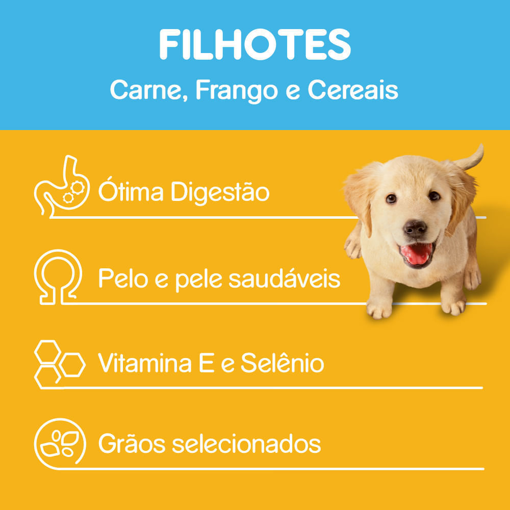 Miniatura Ração Pedigree Filhote Carne e Frango 900g Ra??o Pedigree Filhote Carne e Frango 900g