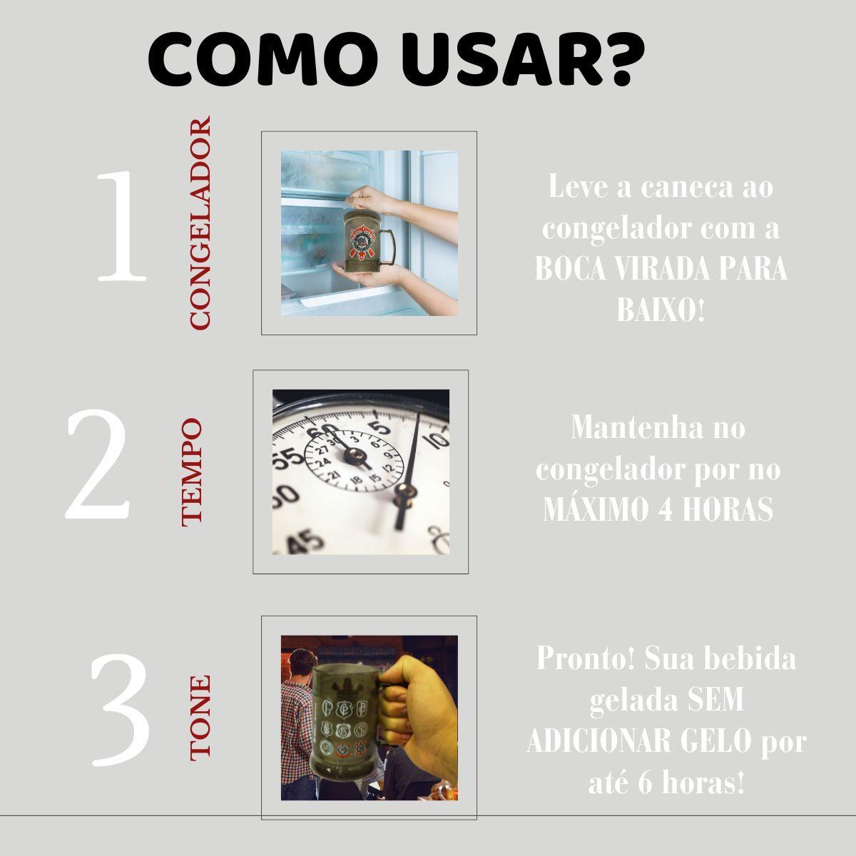 Miniatura Kit Copo Americano Vidro 190Ml Tradicional + Caneca Gel