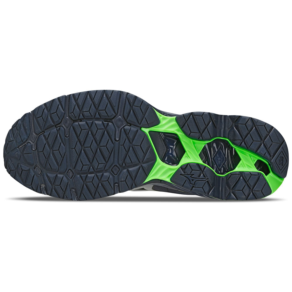 Miniatura Tênis de Corrida Masculino Mizuno Wave Invictus 4 Azul - 38