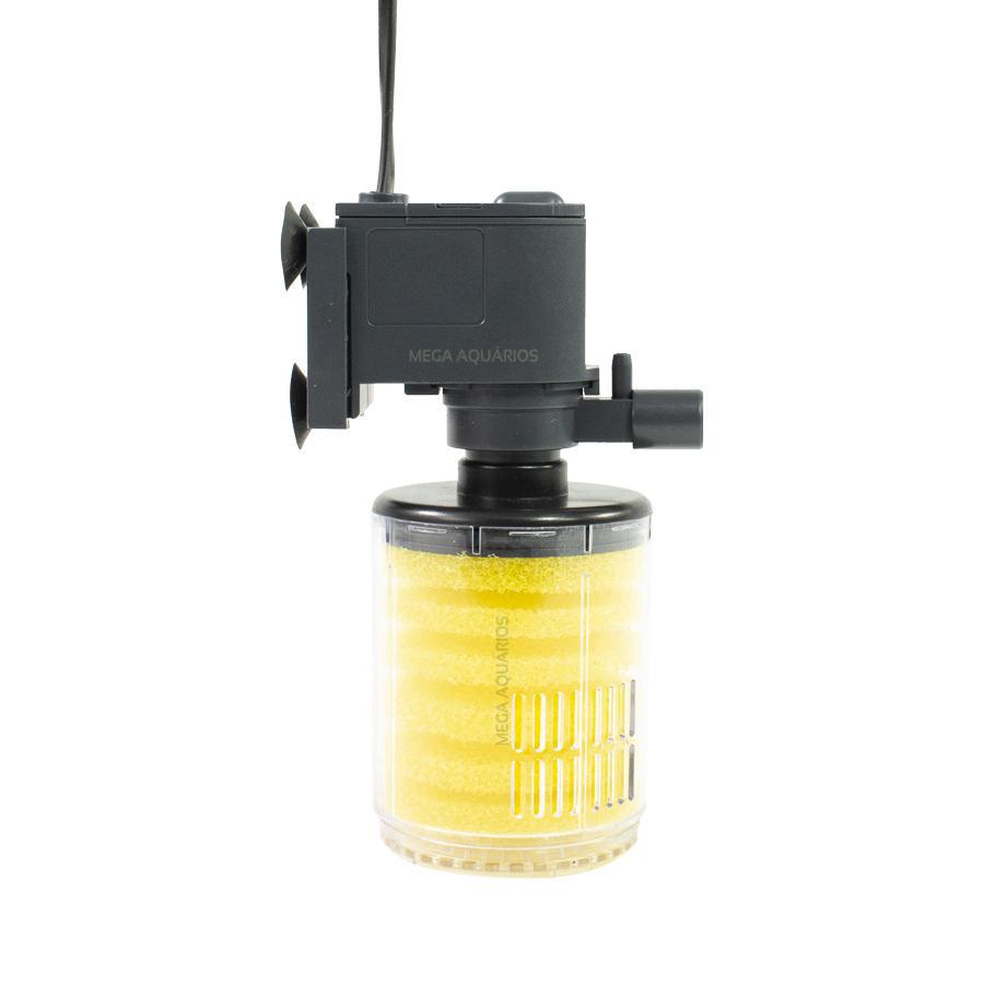 Miniatura Filtro Esponja Amarela Bomba Aquário 140L Sunsun 700 110V