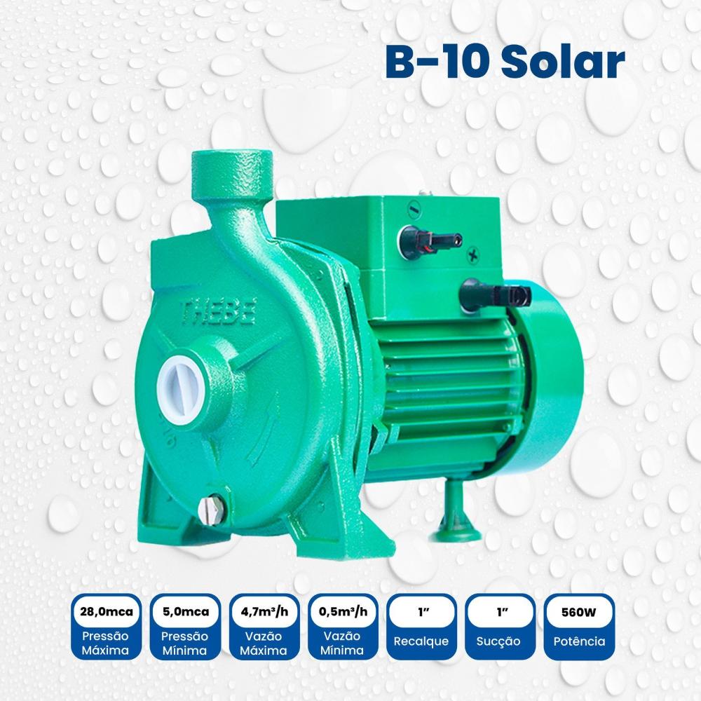 Miniatura Bomba Solar Centrífuga B-10 Ci 560w Motor Thebe Ip44 72v
