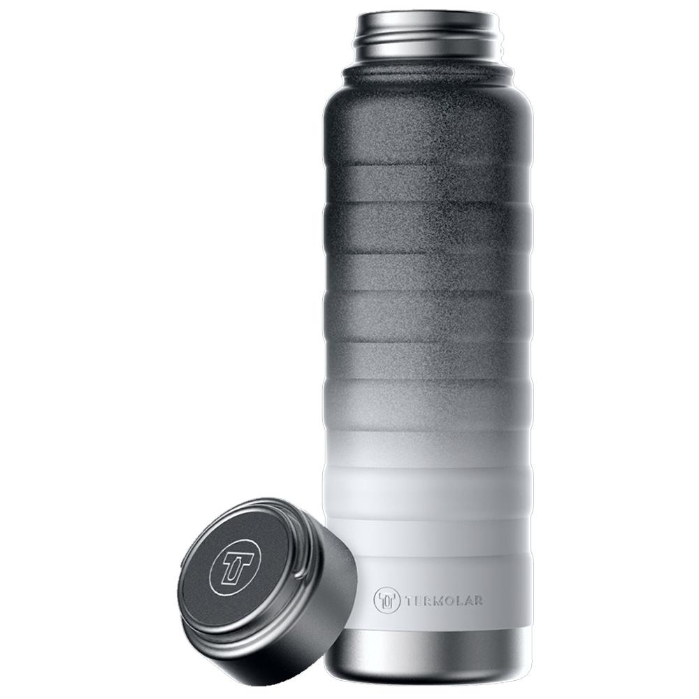 Miniatura Garrafa Térmica Termolar Moove, Preto Degradê, 710 ml