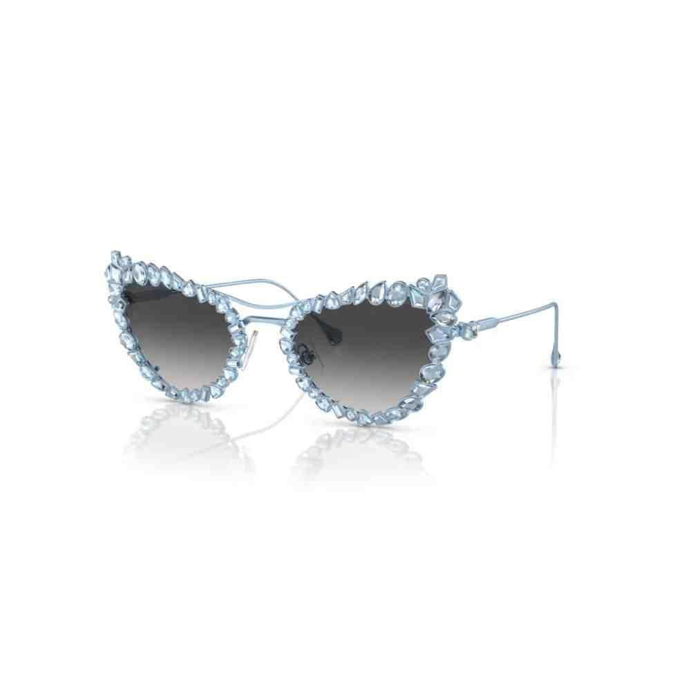 Miniatura Óculos De Sol Swarovski Azul Claro Fosco 0Sk7011 40198G56