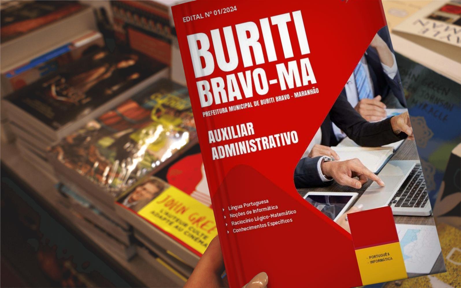 Miniatura Apostila Prefeitura Buriti Bravo Ma 2024 Auxiliar