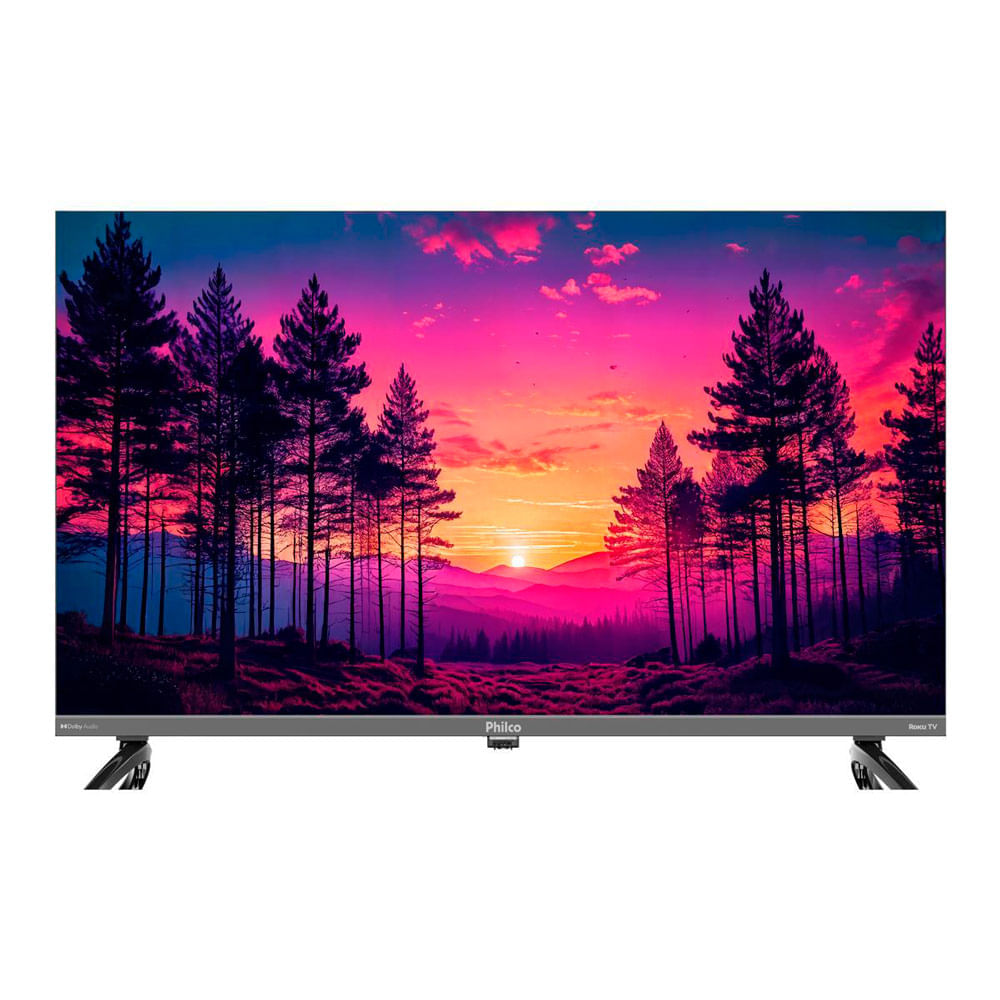 Miniatura Smart Tv Led 43" Roku TV P43KRA Dolby Áudio Philco Preta Bivolt