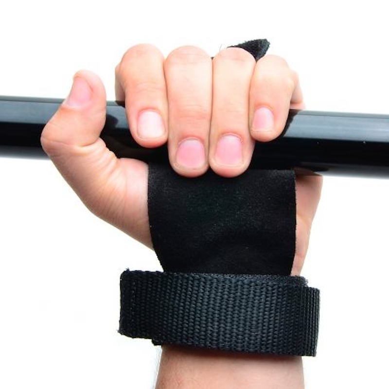 Miniatura Luva Hand Grip Crossfit Pull Up Couro Para Mãos Musculação
